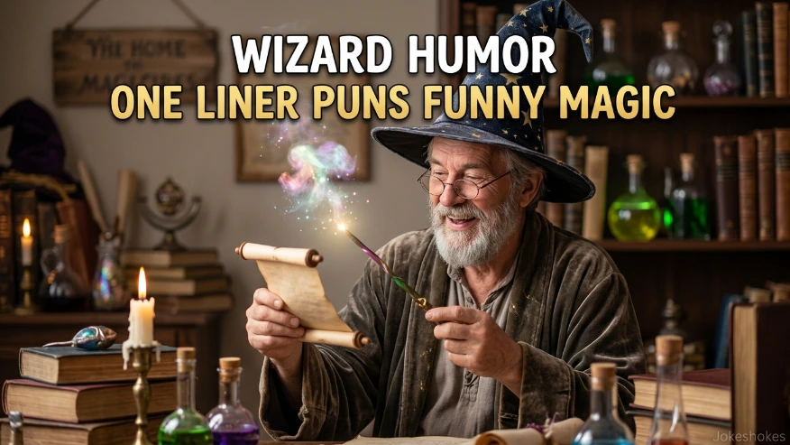 Wizard Humor One Liner Puns Funny Magic