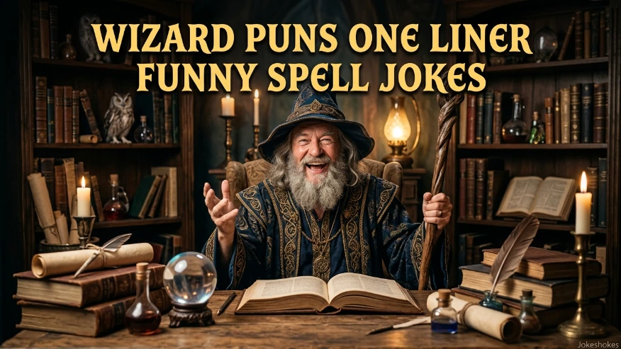 Wizard Puns One Liner Funny Spell Jokes
