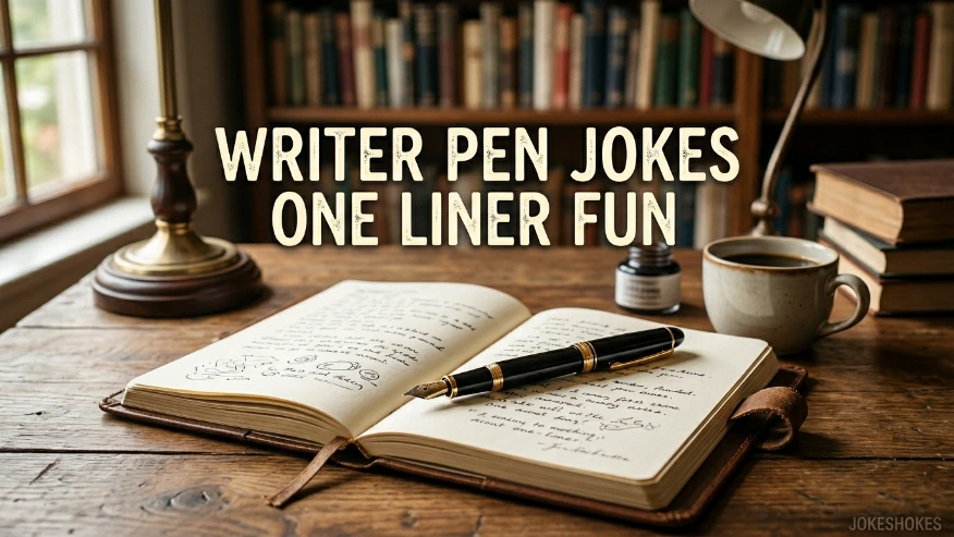 Writer Pen Jokes One Liner Fun