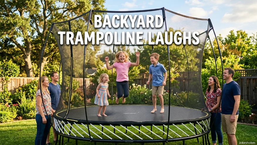 Backyard Trampoline Laughs