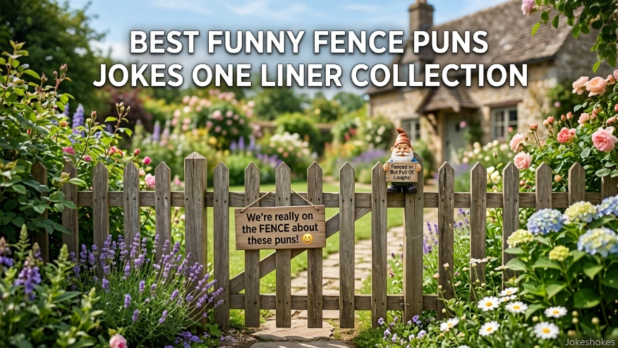 Best Funny Fence Puns Jokes One Liner Collection