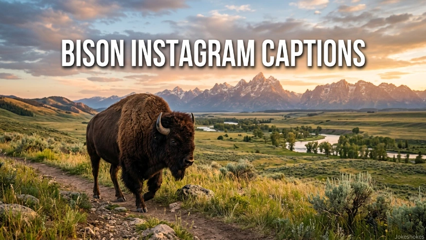 Bison Instagram Captions