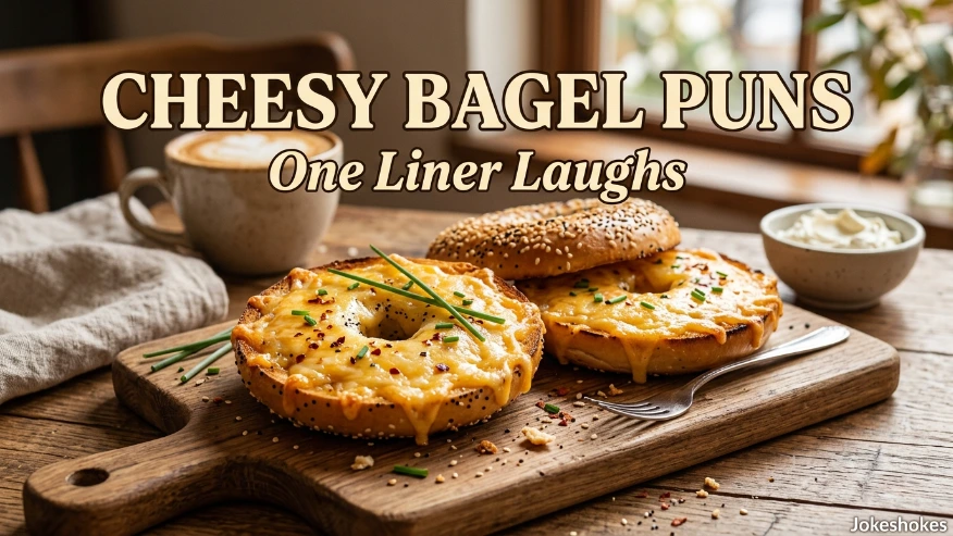 Cheesy Bagel Puns One Liner Laughs