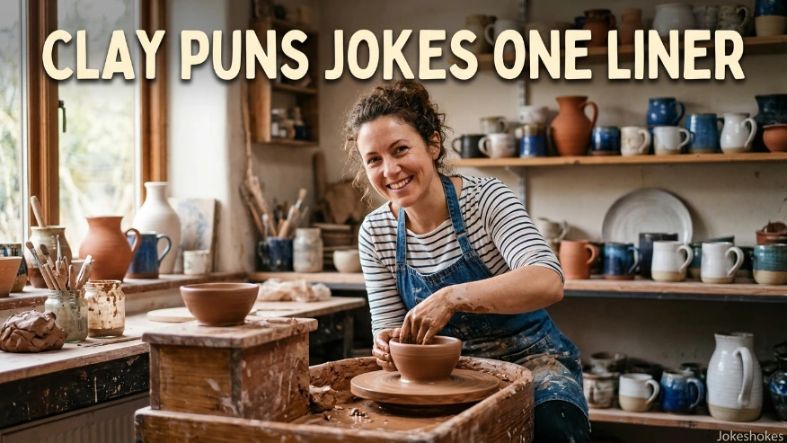 Clay Puns Jokes One Liner