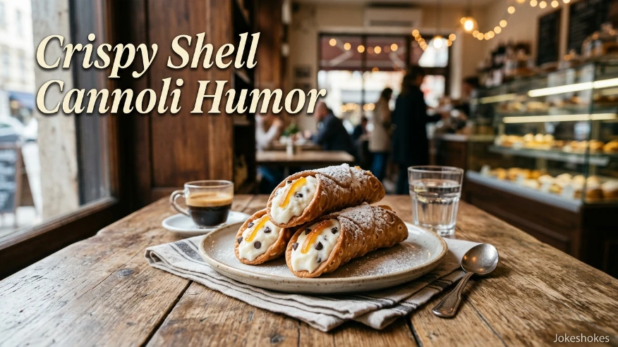 Crispy Shell Cannoli Humor