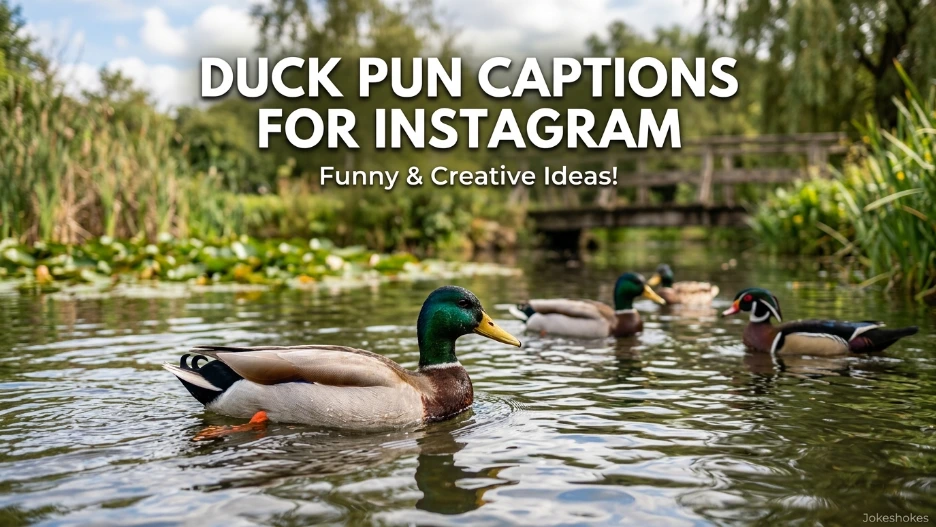 Duck Pun Captions for Instagram