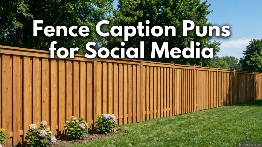 Fence Caption Puns for Social Media