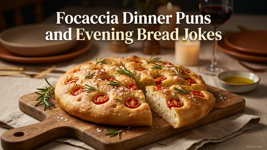 Focaccia Dinner Puns and Evening Bread Jokes