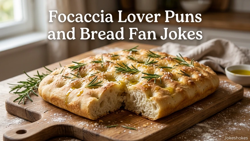 Focaccia Recipe Puns and Homemade Bread One Liners
