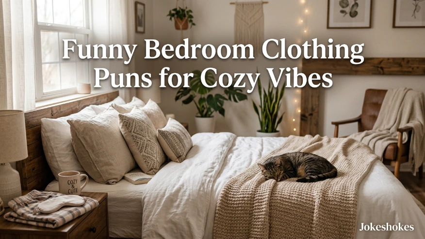 Funny Bedroom Clothing Puns for Cozy Vibes