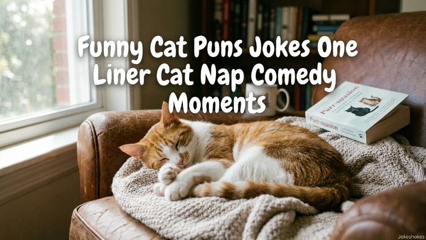 Funny Cat Puns Jokes One Liner Cat Nap Comedy Moments