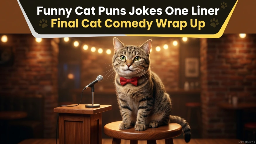Funny Cat Puns Jokes One Liner Final Cat Comedy Wrap Up