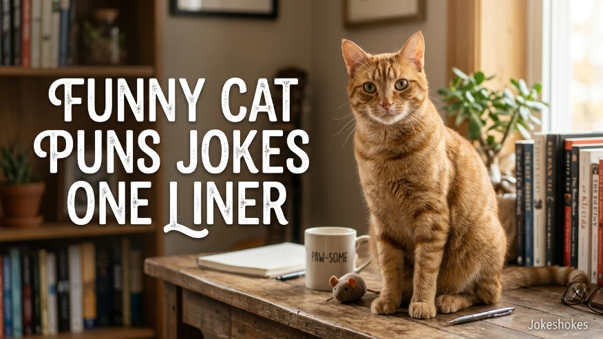 Funny Cat Puns Jokes One Liner