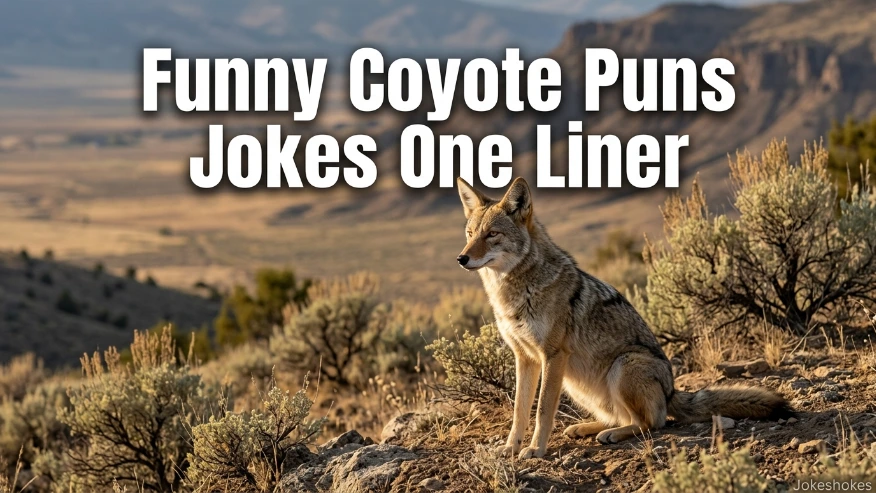 Funny Coyote Puns Jokes One Liner