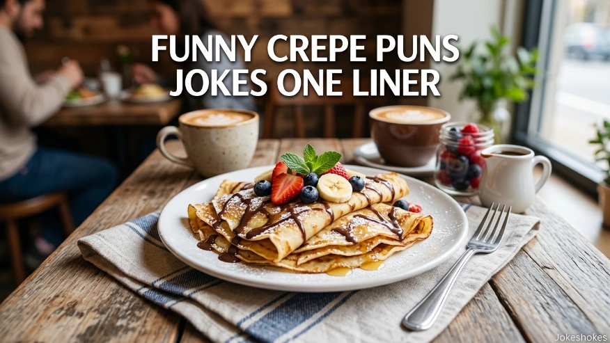 Funny Crepe Puns Jokes One Liner