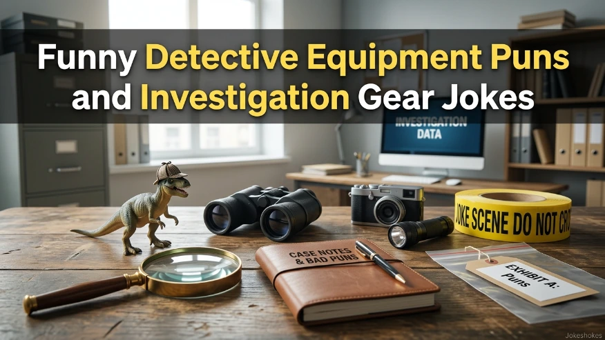 Funny Detective Equipment Puns and Investigation Gear Jokes