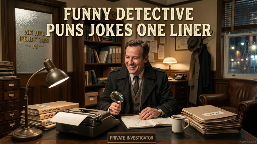 Funny Detective Puns Jokes One Liner