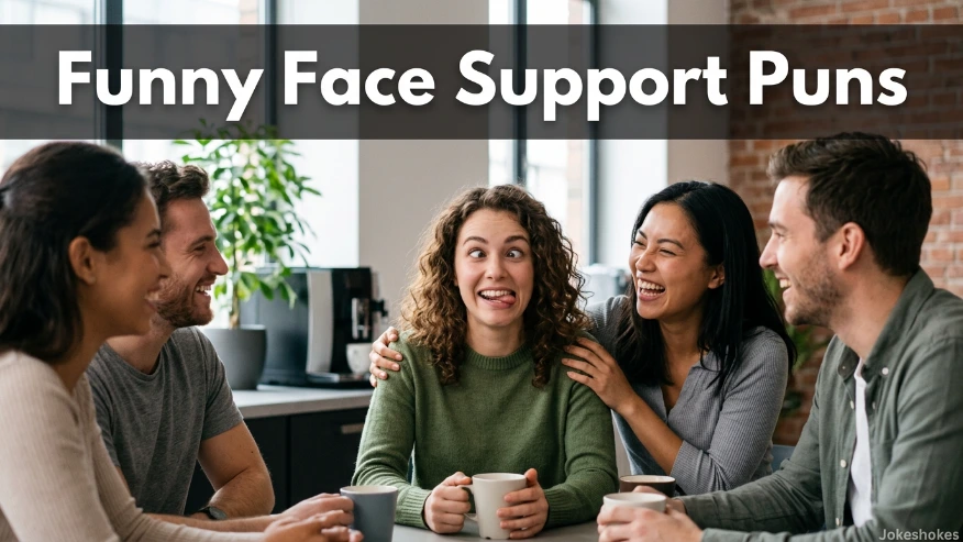 Funny Face Support Puns