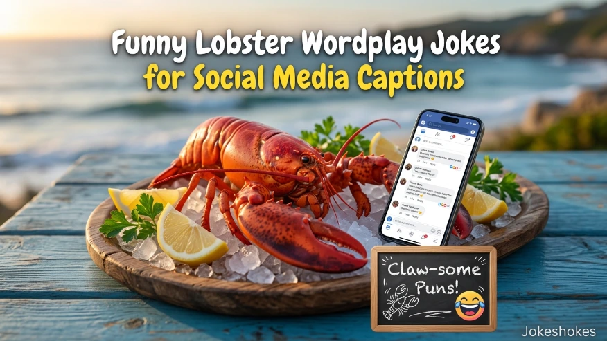 Funny Lobster Wordplay Jokes for Social Media Captions