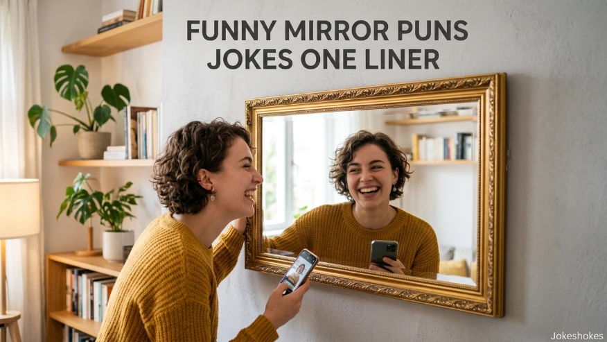 Funny Mirror Puns Jokes One Liner