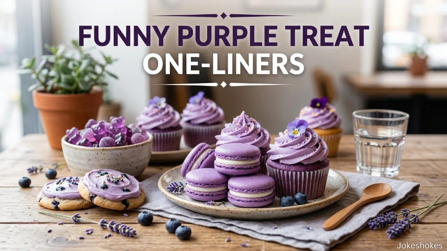 Funny Purple Treat One-Liners