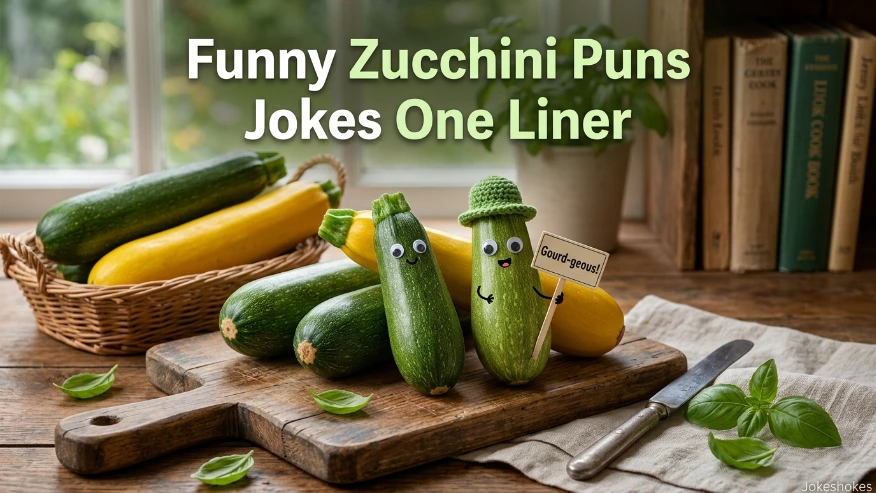 Funny Zucchini Puns Jokes One Liner