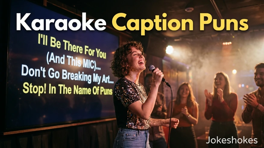 Karaoke Caption Puns