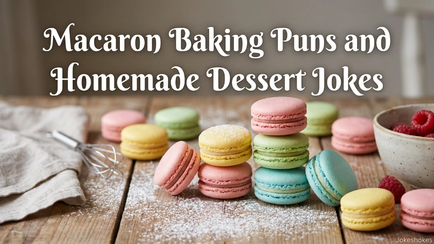 Macaron Baking Puns and Homemade Dessert Jokes
