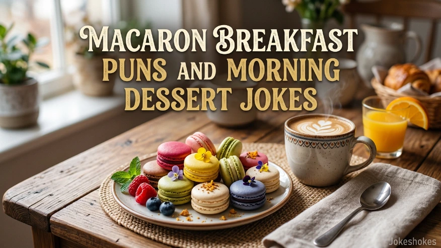 Macaron Breakfast Puns and Morning Dessert Jokes