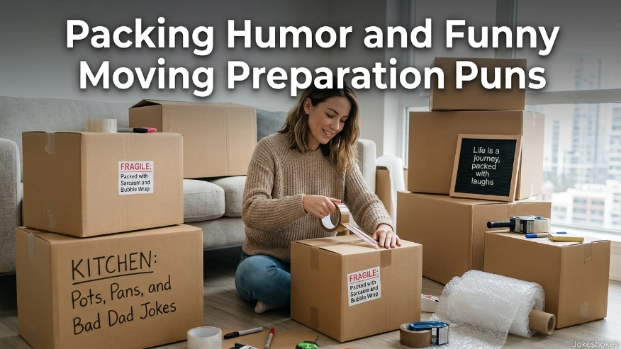 Packing Humor and Funny Moving Preparation Puns