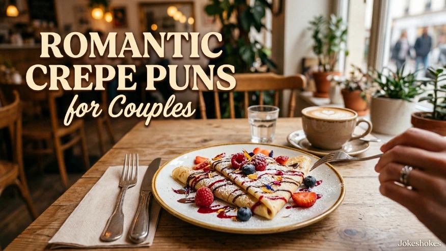 Romantic Crepe Puns for Couples