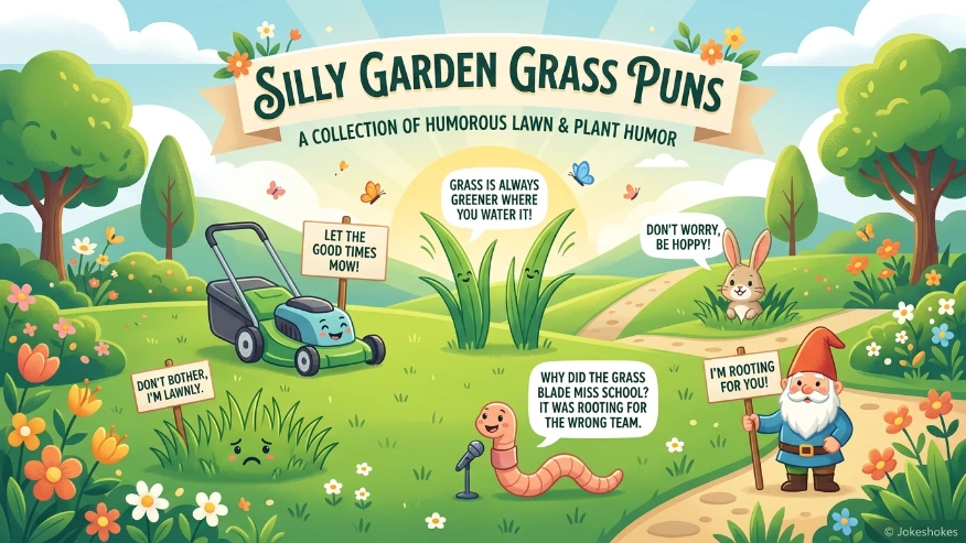 Silly Garden Grass Puns