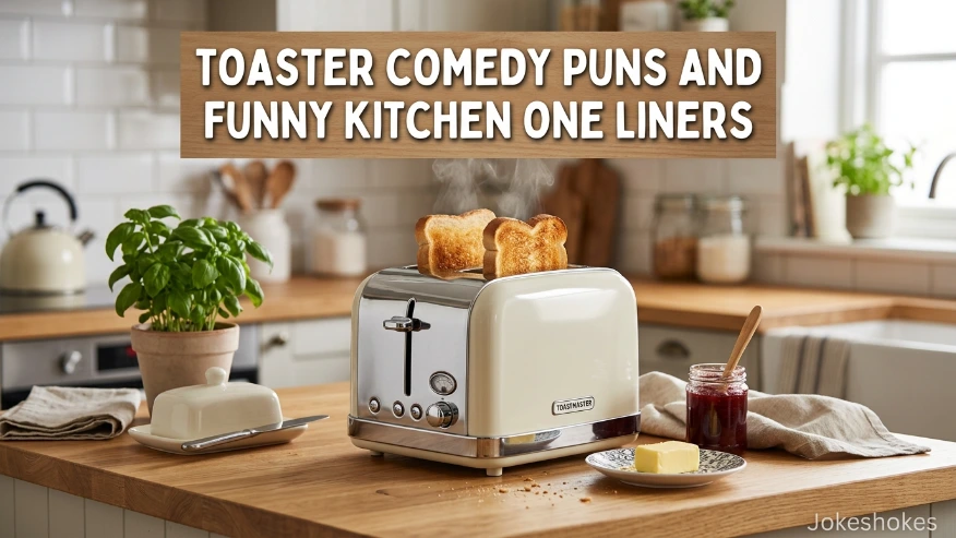 Toaster Comedy Puns and Funny Kitchen One Liners