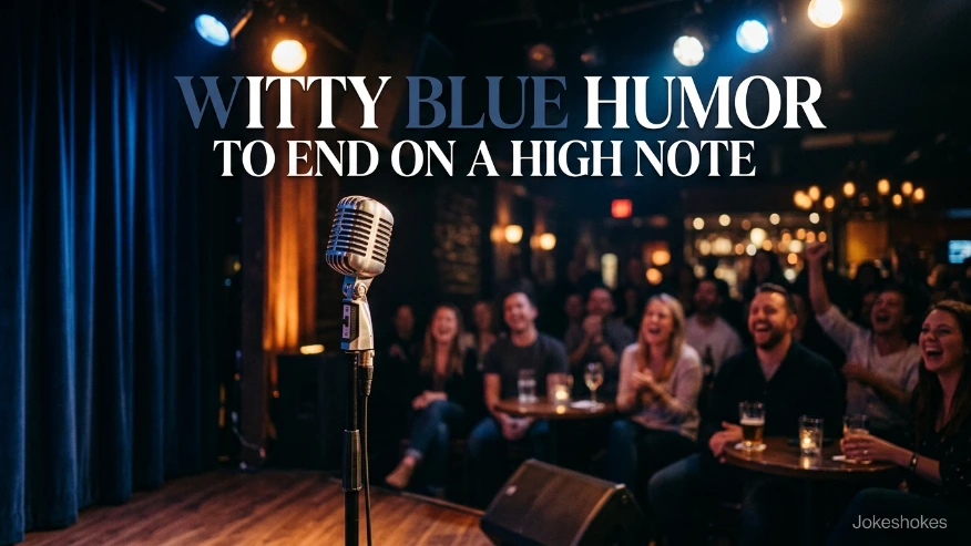 Witty Blue Humor to End on a High Note
