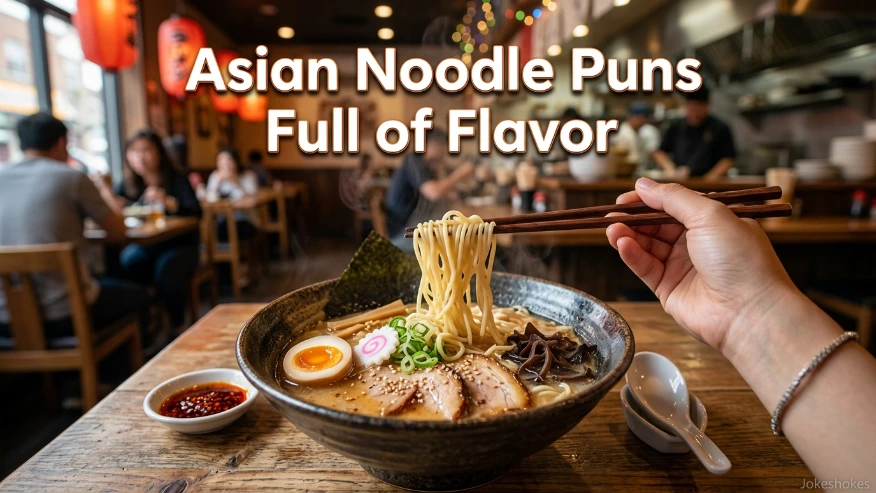 Asian Noodle Puns Full of Flavor