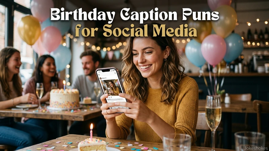 Birthday Caption Puns for Social Media