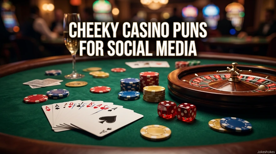 Cheeky Casino Puns for Social Media