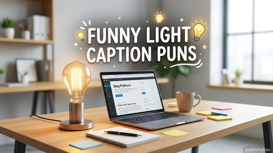 Funny Light Caption Puns