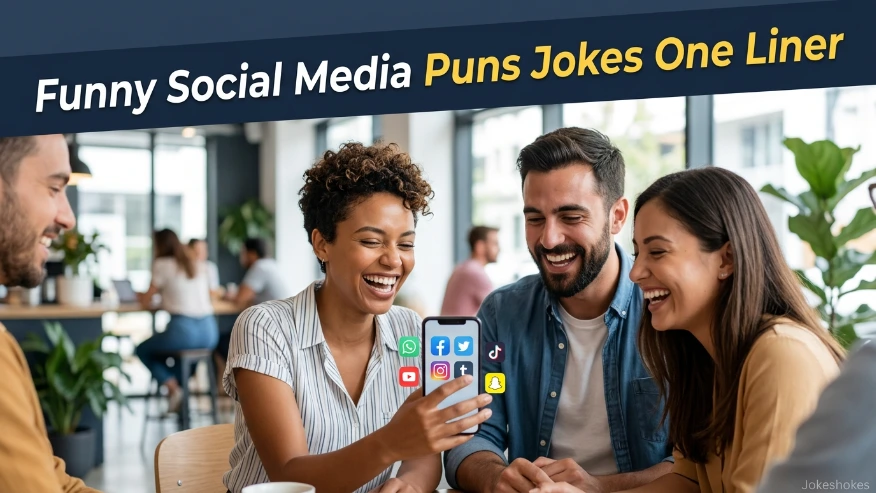 Funny Social Media Puns Jokes One Liner