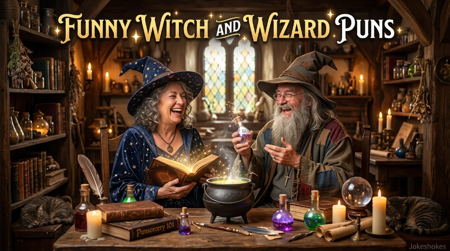 Funny Witch and Wizard Puns