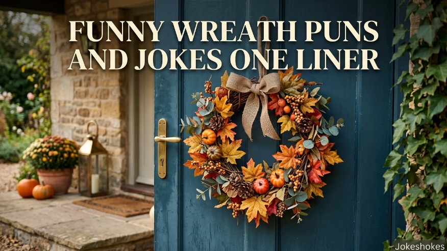 Funny Wreath Puns and Jokes One Liner