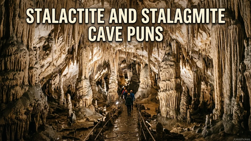 Stalactite and Stalagmite Cave Puns