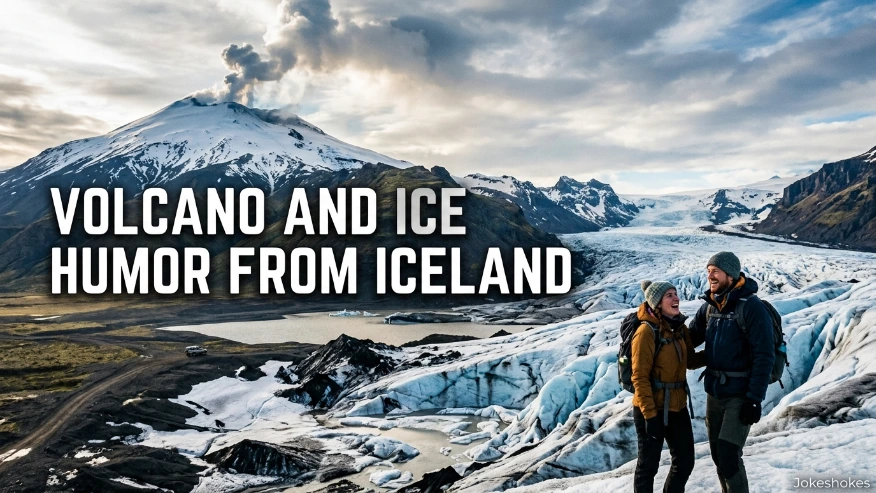 Volcano and Ice Humor from Iceland